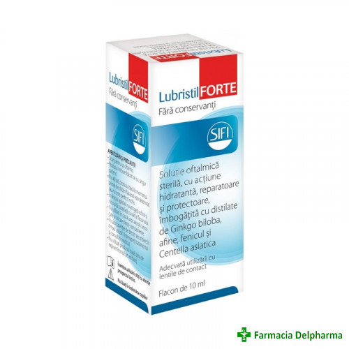 Lubristil Forte picaturi oftalmice x 10 ml, Sifi